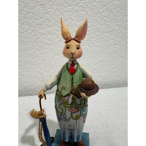 Jim Shore Designs 2008 Bunny Bright Gentleman Bunny Figurine No. 4012456 w Box - Picture 6 of 8